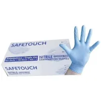 Nitrilpuderfreie blaue Handschuhe
